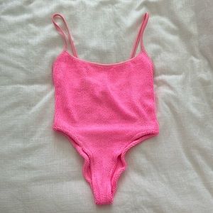 Hunza G Pamela Swimsuit in Bubblegum